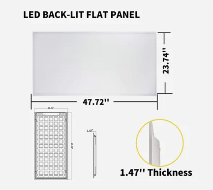 2X4 LED FLAT PANEL - 50W - 4000K - Image 2