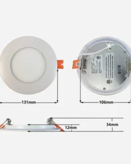 4″ Round Slim Recessed LED Light – 5000K WHITE