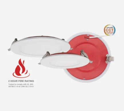 6" LED Fire Rated Recessed Downlight - White